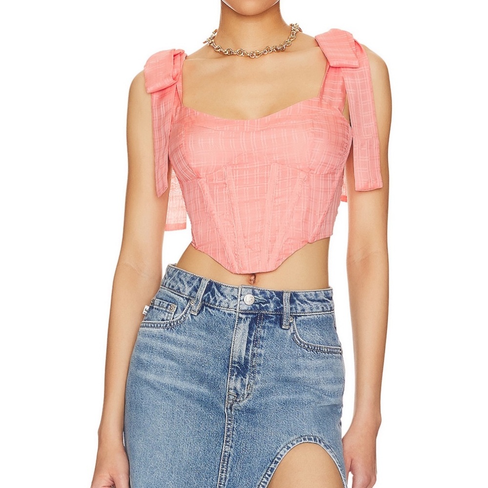 MAJORELLE Martina Coral Corset Top